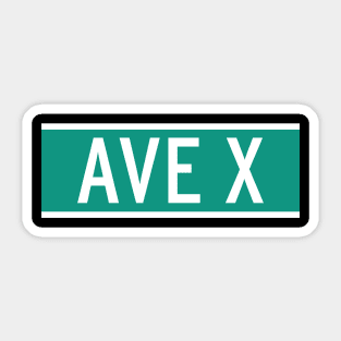 Ave X Sticker